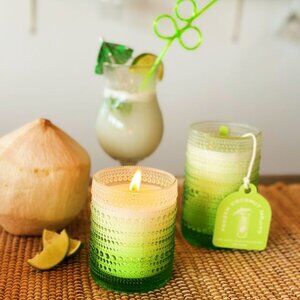 DW Home Frozen Coconut Mojito Scented Candle Premium Wax & Lead-Free Wicks - NWT